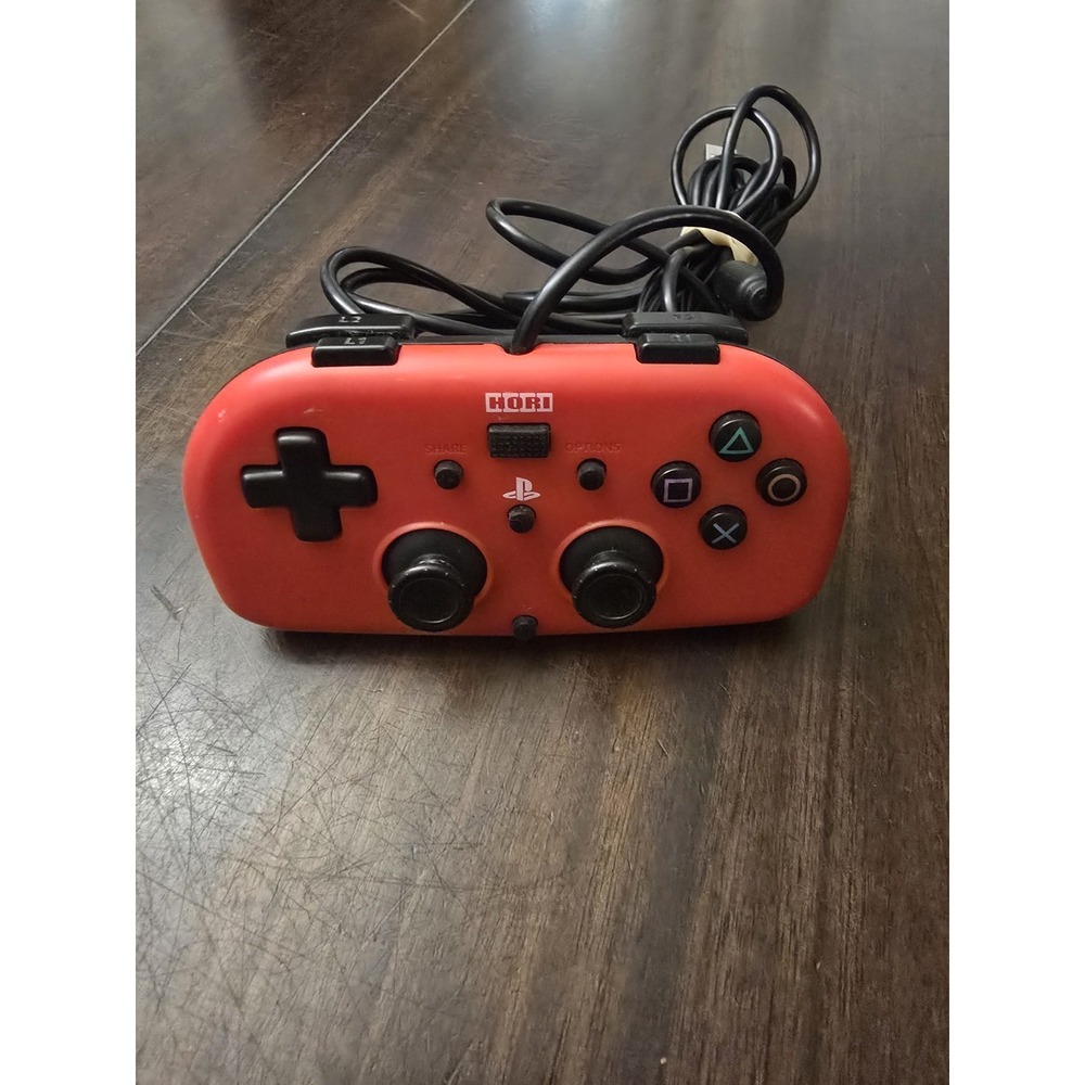 HORI Playstation 4 PS4-099/100/101  Red Mini GAMEPAD Controller Tested & Working